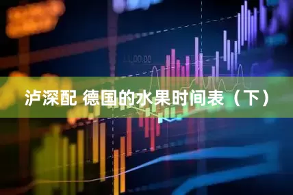 泸深配 德国的水果时间表（下）
