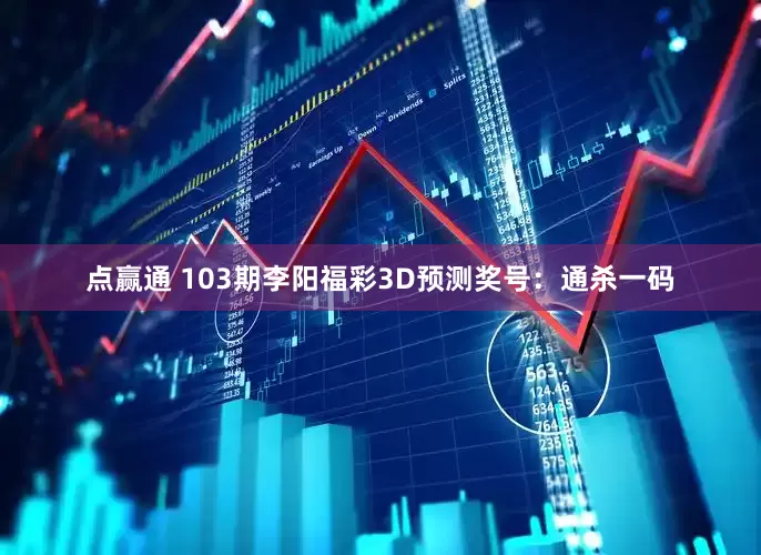 点赢通 103期李阳福彩3D预测奖号：通杀一码